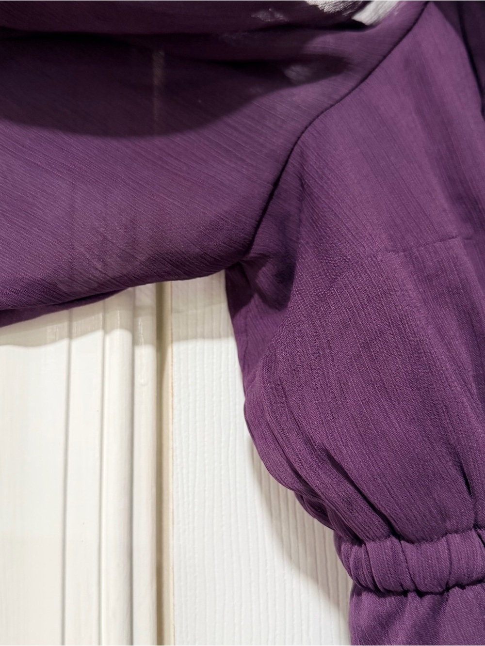 Gorgeous purple Ruffle Top - Picture 6 of 6